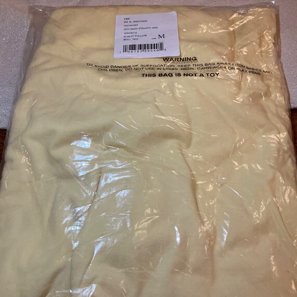 FP Movement by FP Hot Shot Strappy Onesie in Sunlit Yellow Sz M NWT $80R - Picture 7 of 7